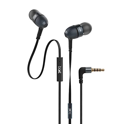 boAt BassHeads 225 in-Ear Super Extra Bass Headphones (Black) Without Box boAt BassHeads 225 in-Ear Super Extra Bass Headphones (Black) Without Box