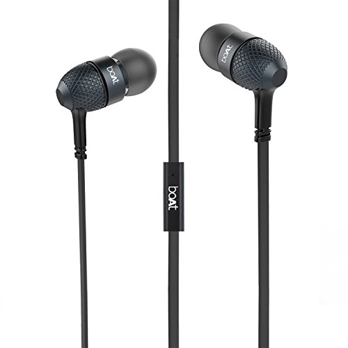 boAt BassHeads 225 in-Ear Super Extra Bass Headphones (Black) Without Box boAt BassHeads 225 in-Ear Super Extra Bass Headphones (Black) Without Box