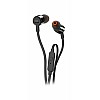 JBL T210 Pure Bass Premium Aluminum Build in-Ear Headphones with Mic & Tangle Free Cable (Black)