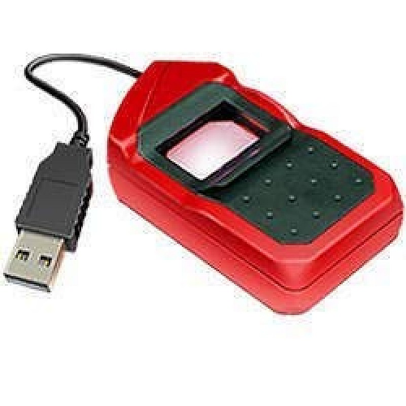 SAFRON MORPHO MSO 1300 E2 Fingerprint Scanner with USB Support (3x1.5-Inches, Red and Black)- 