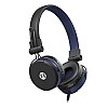 MuveAcoustics Impulse MA-1500FB Wired On-Ear Headphones with Microphone (Flagship Blue)