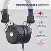 MuveAcoustics Impulse MA-1500FB Wired On-Ear Headphones with Microphone (Flagship Blue)