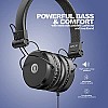 MuveAcoustics Impulse MA-1500FB Wired On-Ear Headphones with Microphone (Flagship Blue)