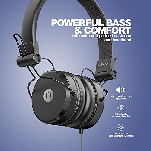 MuveAcoustics Impulse MA-1500FB Wired On-Ear Headphones with Microphone (Flagship Blue) MuveAcoustics Impulse MA-1500FB Wired On-Ear Headphones with Microphone (Flagship Blue)