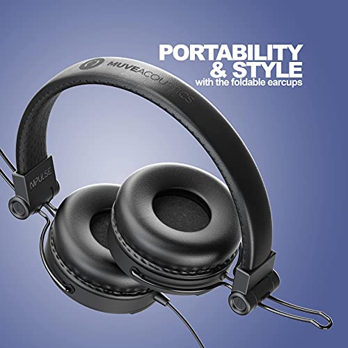 MuveAcoustics Impulse MA-1500FB Wired On-Ear Headphones with Microphone (Flagship Blue) MuveAcoustics Impulse MA-1500FB Wired On-Ear Headphones with Microphone (Flagship Blue)