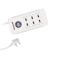 Honeywell Platinum 6 Out Surge Protector with Master Switch White