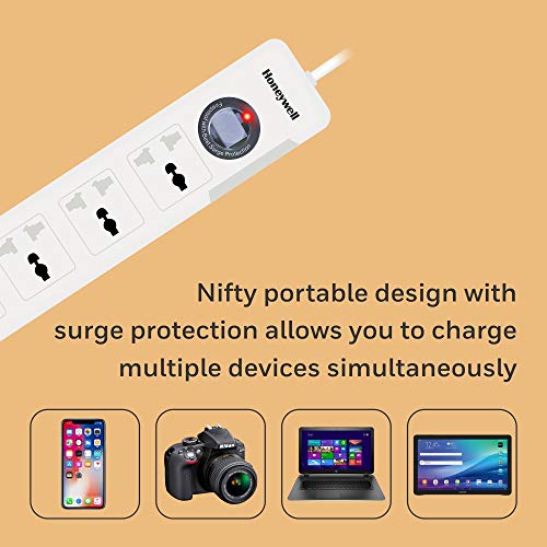 Honeywell Platinum 4 Out Surge Protector with Master Switch (White) Honeywell Platinum 4 Out Surge Protector with Master Switch (White)