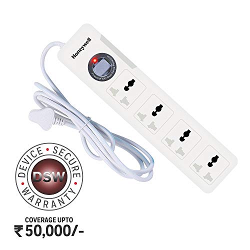 Honeywell Platinum 4 Out Surge Protector with Master Switch (White) Honeywell Platinum 4 Out Surge Protector with Master Switch (White)