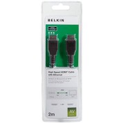 Belkin High Speed HDMI Cable Supports Ethernet, 3D, 4K, 1080p, Audio Return (2 Meter,Black) Belkin High Speed HDMI Cable Supports Ethernet, 3D, 4K, 1080p, Audio Return (2 Meter,Black)
