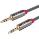 C&E CNE47203 15 FT(4.5 M) 3.5mm Aux Male to Male Extension Cable Grey