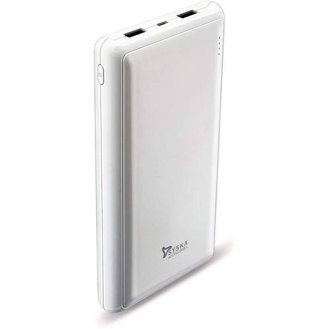 Syska 20000 mAh Li-Polymer Power Pro200 Power Bank (White) Syska 20000 mAh Li-Polymer Power Pro200 Power Bank (White)