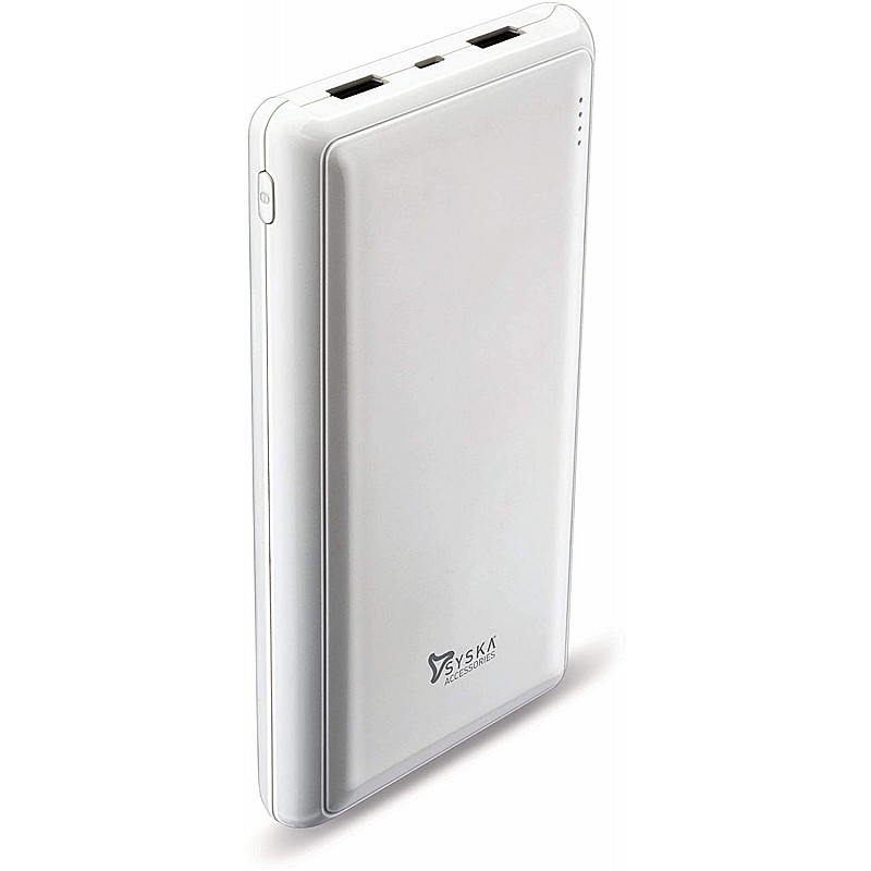 Syska 20000 mAh Li-Polymer Power Pro200 Power Bank (White) 