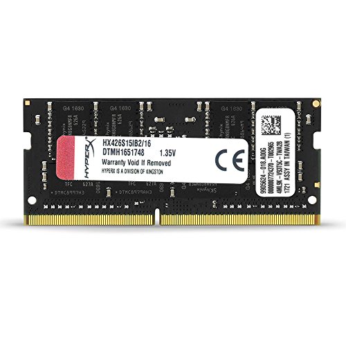 HyperX Impact 16GB 2666MHz DDR4 CL15 260-Pin SODIMM Laptop Memory (HX426S15IB2/16) HyperX Impact 16GB 2666MHz DDR4 CL15 260-Pin SODIMM Laptop Memory (HX426S15IB2/16)