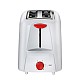 Maharaja Whiteline Viva 750-Watt Pop-up Toaster (Red and White)