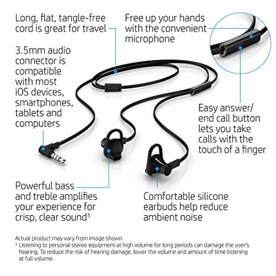 HP Headset 150 Black (X7B04AA)