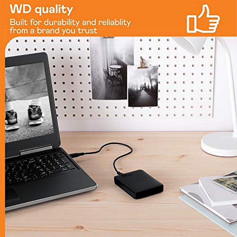 WD Elements 1.5TB Portable External Hard Drive, USB 3.0, Compatible with PC, Mac, PS4 & Xbox - (WDBU6Y0015BBK-WESN)