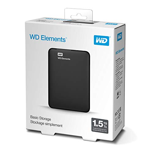 WD Elements 1.5TB Portable External Hard Drive, USB 3.0, Compatible with PC, Mac, PS4 & Xbox - (WDBU6Y0015BBK-WESN) WD Elements 1.5TB Portable External Hard Drive, USB 3.0, Compatible with PC, Mac, PS4 & Xbox - (WDBU6Y0015BBK-WESN)