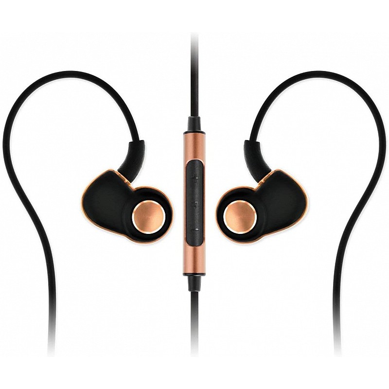 SoundMAGIC PL30+C in Ear Headphones with Mic (Black+Gold) 