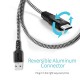Mivi TC3B Type-C to USB-A Cable - 3.2 Feet (1 Meter) - (Black)