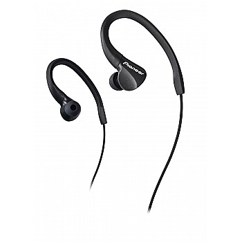 Pioneer Ironman Sweat Resistant Sport SE-E3 Earphone Earbuds/Drip-Proof (Black)