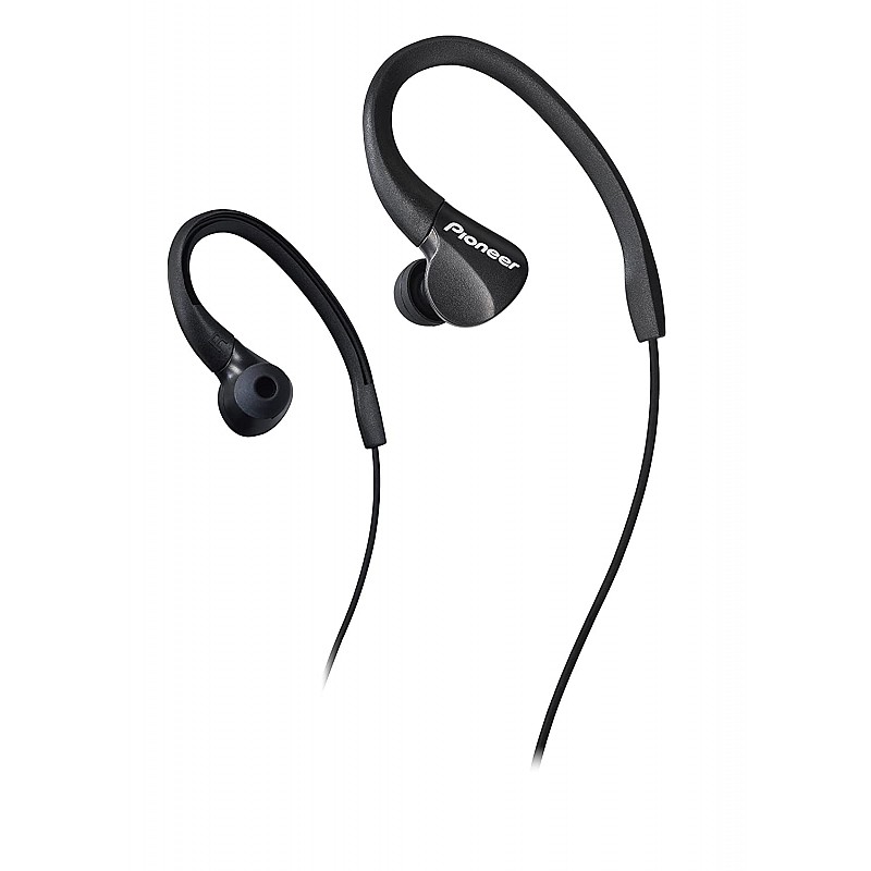 Pioneer Ironman Sweat Resistant Sport SE-E3 Earphone Earbuds/Drip-Proof (Black)