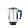 Bajaj Pluto Mixer Grinder, 500W, 3 Jars (White)