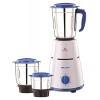 Bajaj Pluto Mixer Grinder, 500W, 3 Jars (White)