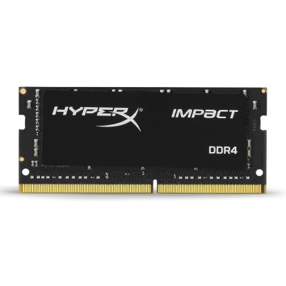 HyperX HX424S14IB2/8 Impact Black 8GB 2400MHz DDR4 Non-ECC CL14 260-pin Unbuffered SODIMM Internal Memory Black HyperX HX424S14IB2/8 Impact Black 8GB 2400MHz DDR4 Non-ECC CL14 260-pin Unbuffered SODIMM Internal Memory Black