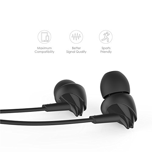 boAt BassHeads 100 in-Ear Headphones with Mic (Black) Without Box boAt BassHeads 100 in-Ear Headphones with Mic (Black) Without Box