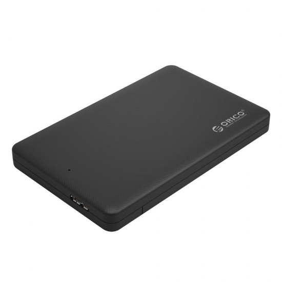 Orico 2.5" USB 3.0 HDD Enclosure Case Cover for SATA SSD HDD | SATA SSD HDD Enclosure High Speed USB 3.0 | Tool Free Installation | Black