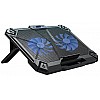 Cosmic Byte Comet Laptop Cooling Pad, Dual 120 mm Fans, LED Lights, Fan Speed Adjustment, USB Ports, Support Upto 17" Laptops (Blue)