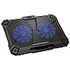 Cosmic Byte Comet Laptop Cooling Pad, Dual 120 mm Fans, LED Lights, Fan Speed Adjustment, USB Ports, Support Upto 17" Laptops (Blue)