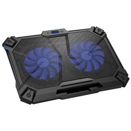 Cosmic Byte Comet Laptop Cooling Pad, Dual 120 mm Fans, LED Lights, Fan Speed Adjustment, USB Ports, Support Upto 17" Laptops (Blue) Cosmic Byte Comet Laptop Cooling Pad, Dual 120 mm Fans, LED Lights, Fan Speed Adjustment, USB Ports, Support Upto 17" Laptops (Blue)