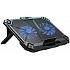 Cosmic Byte Comet Laptop Cooling Pad, Dual 120 mm Fans, LED Lights, Fan Speed Adjustment, USB Ports, Support Upto 17" Laptops (Blue)