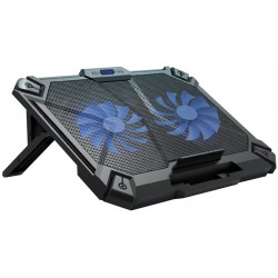 Cosmic Byte Comet Laptop Cooling Pad, Dual 120 mm Fans, LED Lights, Fan Speed Adjustment, USB Ports, Support Upto 17" Laptops (Blue)