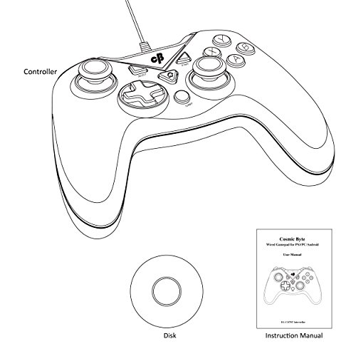 Cosmic Byte C1070T Interstellar Wired Gamepad for PC PS3 Android support for Windows