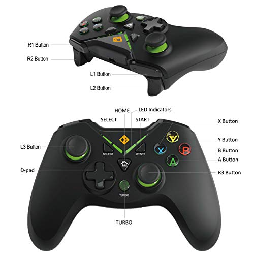 Cosmic Byte C3070W 2.4G Wireless Gamepad for PC PS3 Rubberized Texture Black Cosmic Byte C3070W 2.4G Wireless Gamepad for PC PS3 Rubberized Texture Black