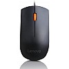 Lenovo 300 Wired Plug & Play USB Mouse, High Resolution 1600 DPI Optical Sensor