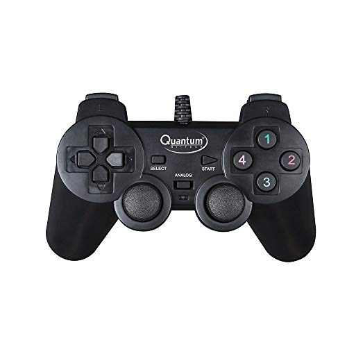 Quantum QHM7468 USB Gamepad with Dual Vibration (Black) Quantum QHM7468 USB Gamepad with Dual Vibration (Black)