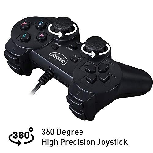 Quantum QHM7468 USB Gamepad with Dual Vibration (Black) Quantum QHM7468 USB Gamepad with Dual Vibration (Black)
