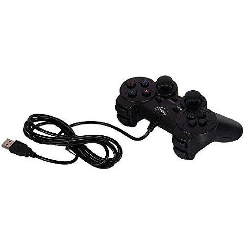 Quantum QHM7468 USB Gamepad with Dual Vibration (Black)