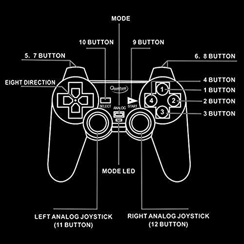 Quantum QHM7468 USB Gamepad with Dual Vibration (Black) Quantum QHM7468 USB Gamepad with Dual Vibration (Black)