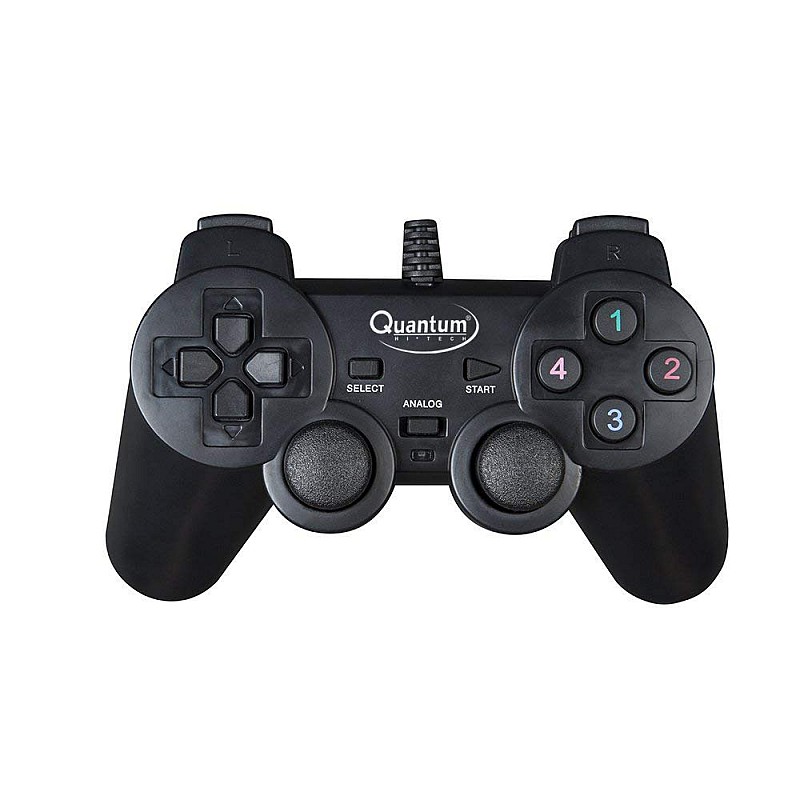 Quantum QHM7468 USB Gamepad with Dual Vibration (Black)