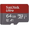 SanDisk 64GB Class 10 microSDXC Memory Card with Adapter (SDSQUAR-064G-GN6MA)