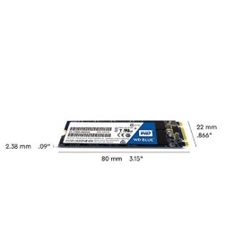 Western Digital WD Blue m.2 SATA SSD, 550MB/s R, 525MB/s W, 5 Y Warranty, 250GB Western Digital WD Blue m.2 SATA SSD, 550MB/s R, 525MB/s W, 5 Y Warranty, 250GB