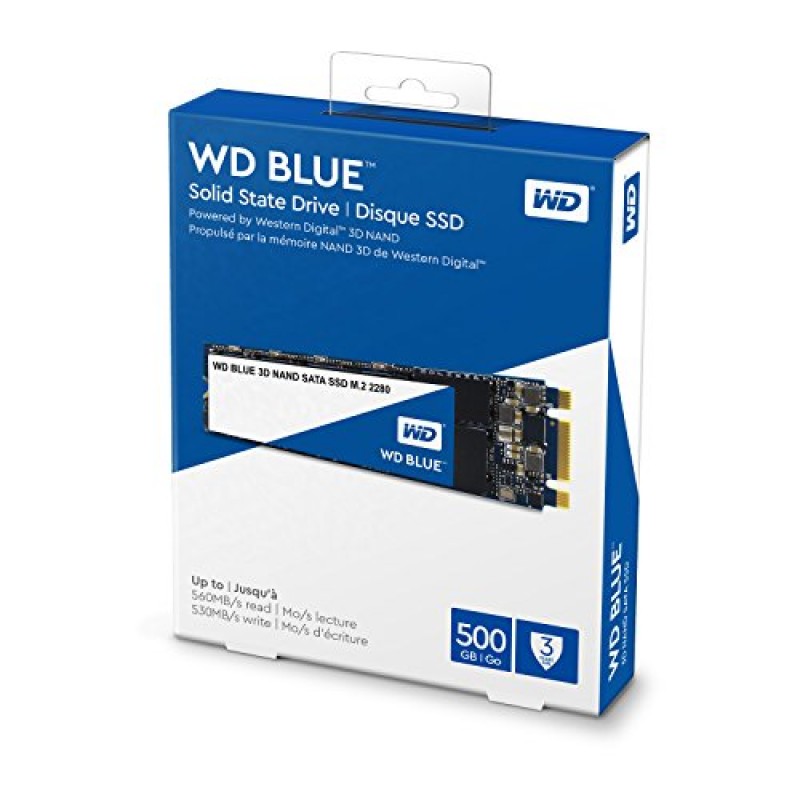 Western Digital WD Blue m.2 SATA SSD, 550MB/s R, 525MB/s W, 5 Y Warranty, 250GB