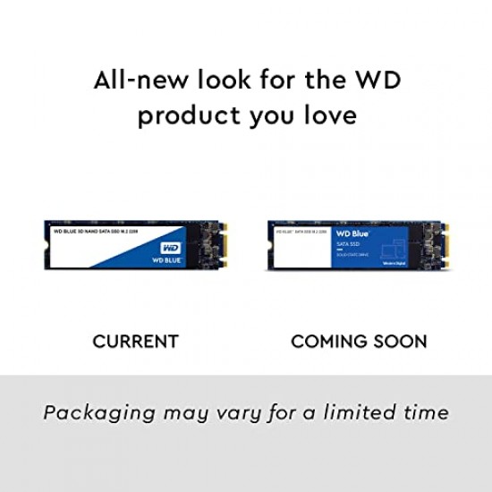 Western Digital WD Blue m.2 SATA SSD, 560MB/s R, 530MB/s W, 5 Y Warranty, 500GB