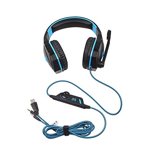 Cosmic Byte Over the Ear Wired Headsets with Mic & LED - G4000 Edition Blue, Pack Of 1 Cosmic Byte Over the Ear Wired Headsets with Mic & LED - G4000 Edition Blue, Pack Of 1