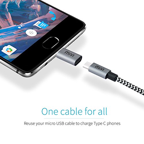 Mivi OAC2AMN Type-C to Micro USB OTG Adapter - (Space Grey) Mivi OAC2AMN Type-C to Micro USB OTG Adapter - (Space Grey)