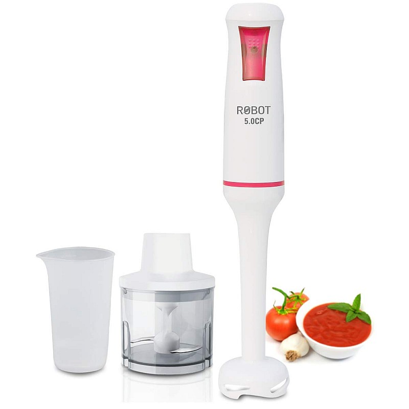 Inalsa Robot 5.0 CP 500W Hand Blender with Chopper and 700ml Multipurpose Jar